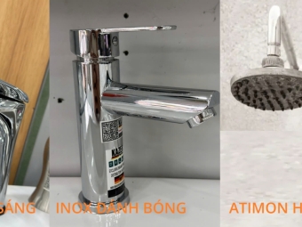 Sen tắm làm từ đồng thau, antimon, hay Inox đánh bóng là tốt hơn ?