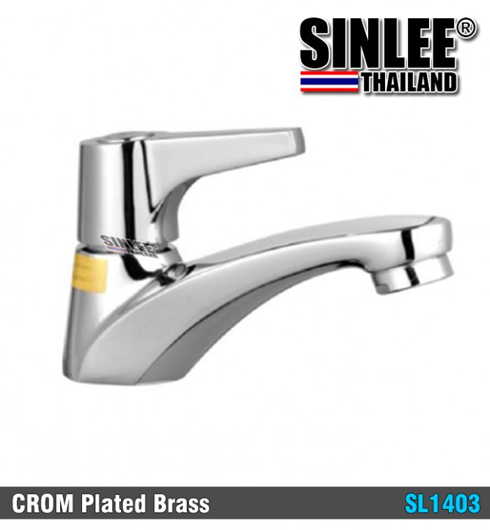 SL1403 – VÒI LAVABO LẠNH THAU MẠ CROME SINLEE