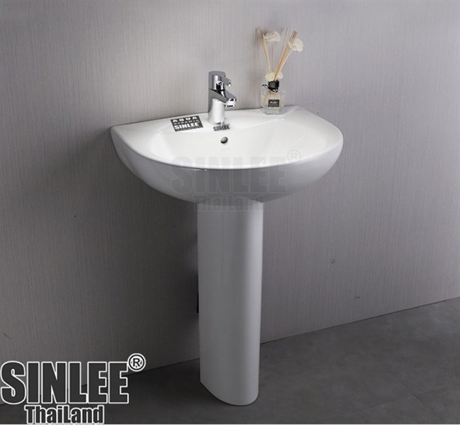 SL8360 – LAVABO SỨ TREO TƯỜNG CHÂN DÀI SINLEE