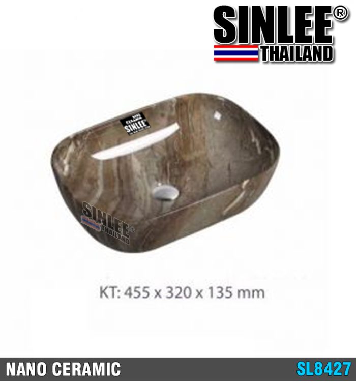 SL8427 – LAVABO SỨ MỸ THUẬT CỔ ĐIỂN