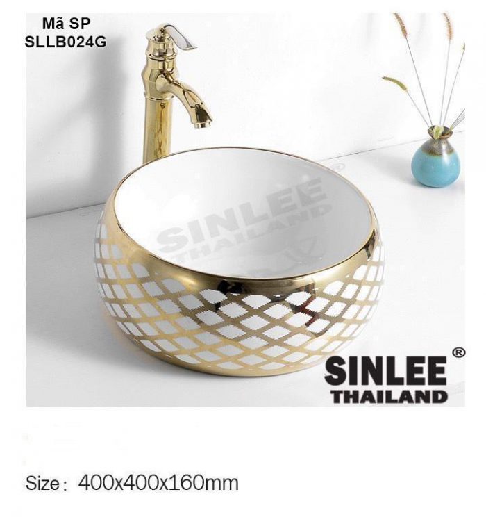 SL8437 – LAVABO SỨ ĐẶT BÀN SINLEE