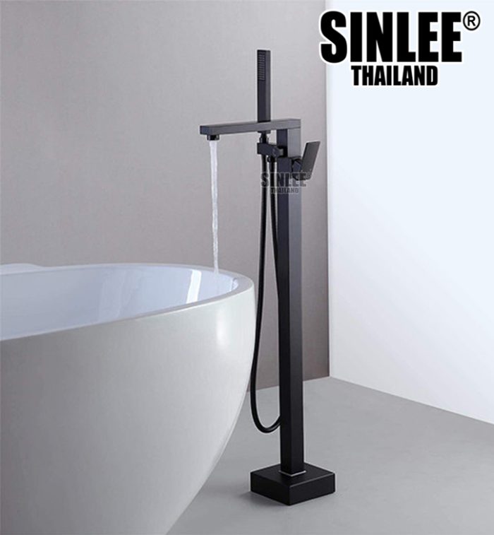 SL9512 – SEN CÂY BỒN TẮM SINLEE, MẪU VUÔNG ĐEN MẠ ORABI