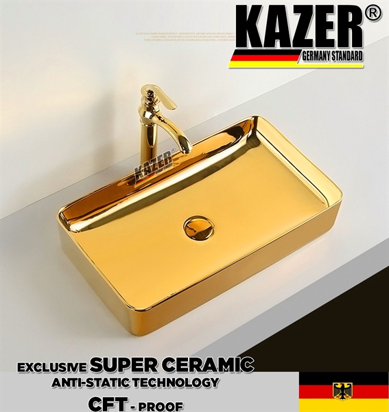KZ9465G – LAVABO SỨ ĐẶT BÀN KAZER GERMANY 