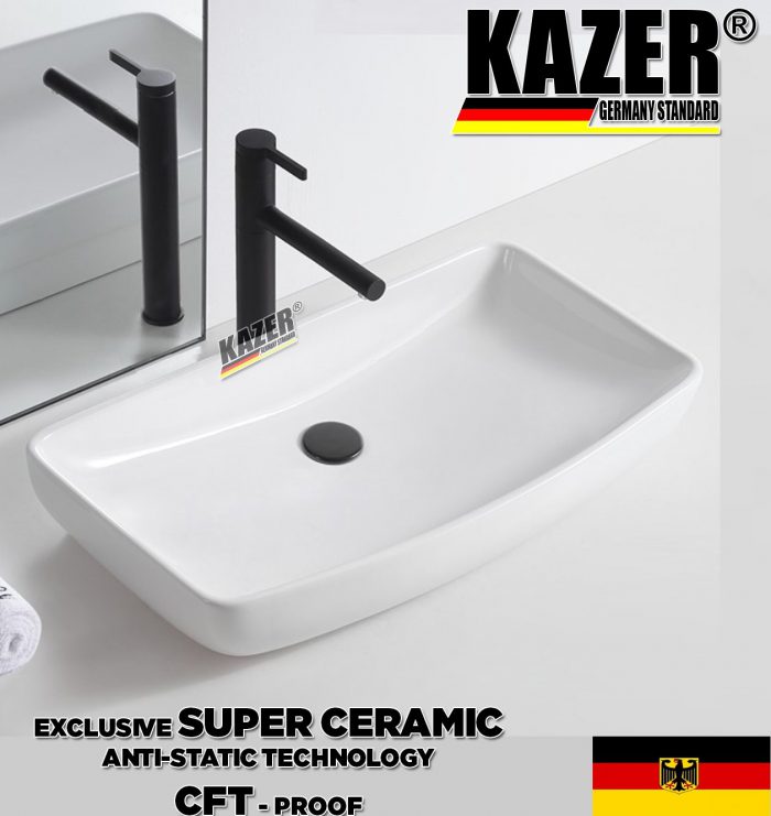 KZ9471 – LAVABO SỨ ĐẶT BÀN KAZER GERMANY 