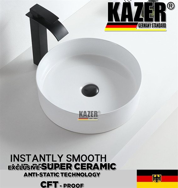 KZ9482T – LAVABO SỨ ĐẶT BÀN KAZER GERMANY 