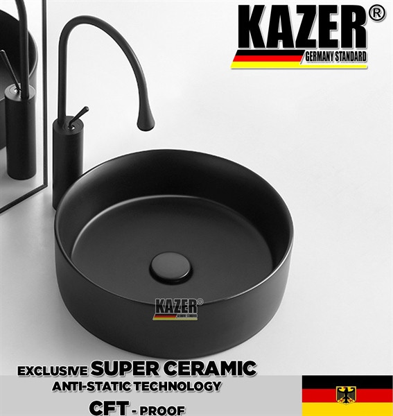KZ9482D – LAVABO SỨ ĐẶT BÀN KAZER GERMANY 
