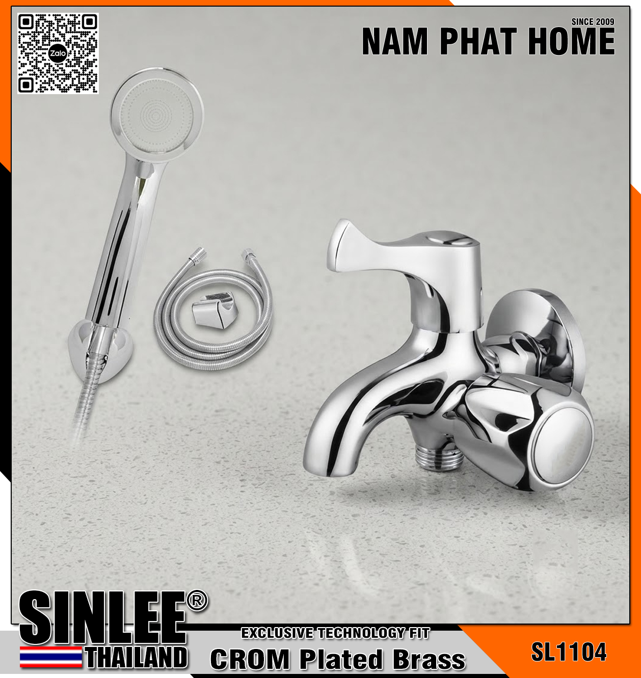 SL1104 – CỦ SEN LẠNH THAU MẠ CROM SINLEE