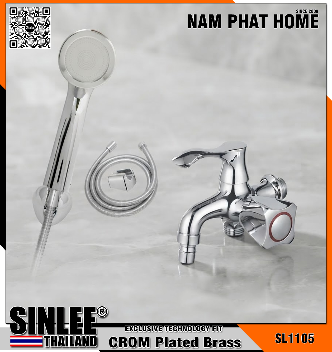 SL1105 – CỦ SEN LẠNH THAU MẠ CROM SINLEE