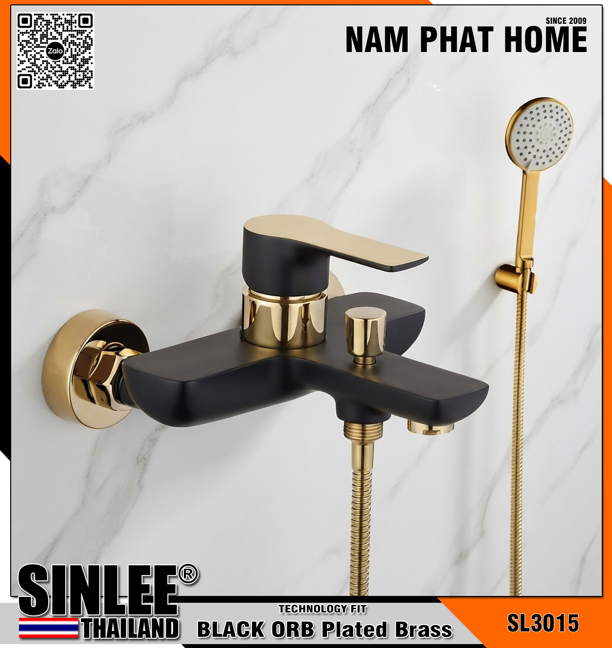 SL3015 – SEN NÓNG LẠNH ĐỒNG THAU SƠN TỈNH ĐIỆN ĐEN MẠ VÀNG