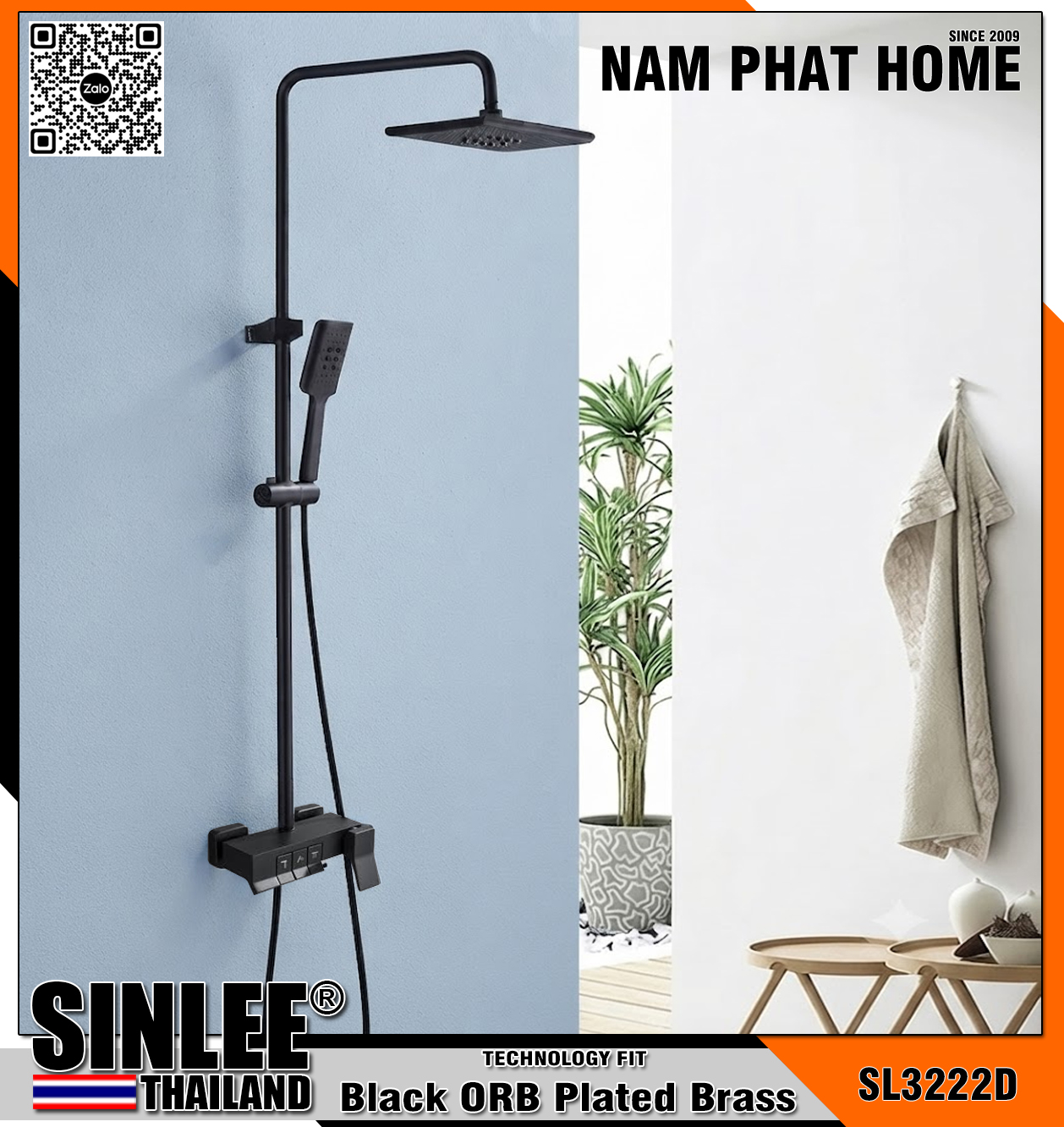 SL3222D - SEN CÂY TẮM ĐỨNG ĐỒNG THAU MẠ ORB ĐEN, MẪU PHÍM ĐÀN LỚN - 2 phiên bản THANH LÝ MẪU