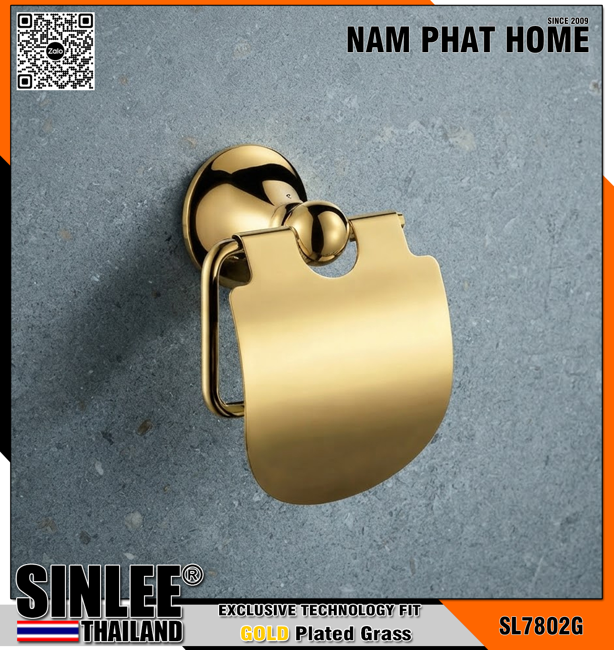 SL7802 – HỘP GIẤY SINLEE THAILAND MẠ VÀNG PVD
