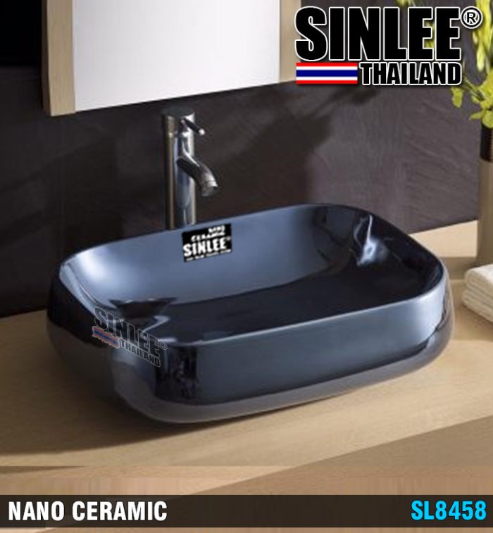SL8458 – LAVABO SỨ MỸ THUẬT CỔ ĐIỂN