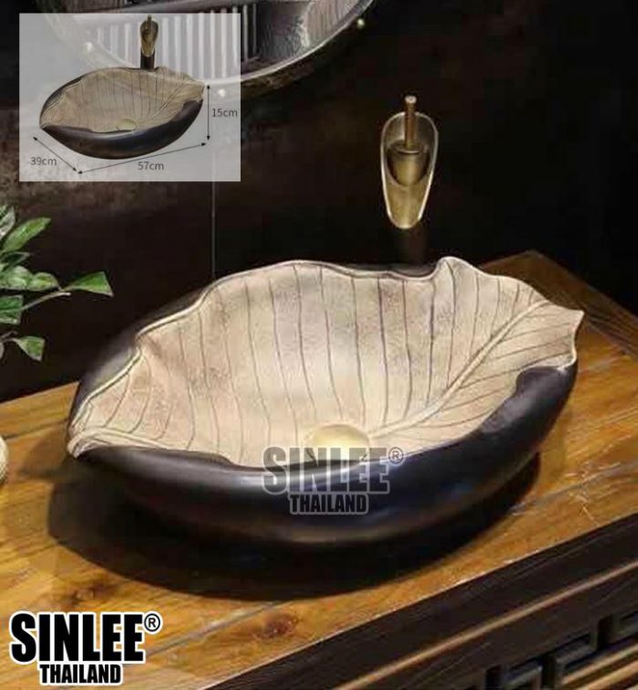 SL8472 – LAVABO SỨ MỸ THUẬT CỔ ĐIỂN