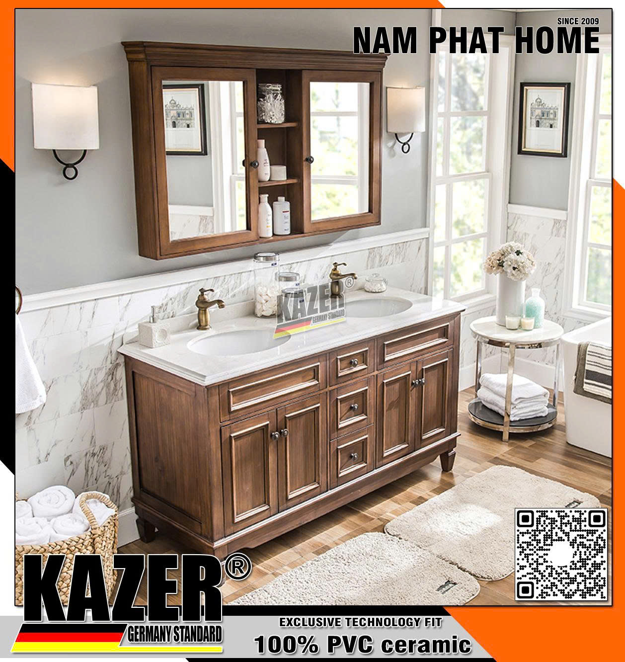 TỦ LAVABO NHỰA PVC MẪU CỔ ĐIỂN 