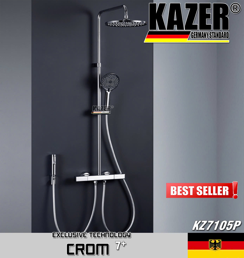 KZ7105P – SEN CÂY ĐỒNG THAU MẠ CROM 7+ KAZER